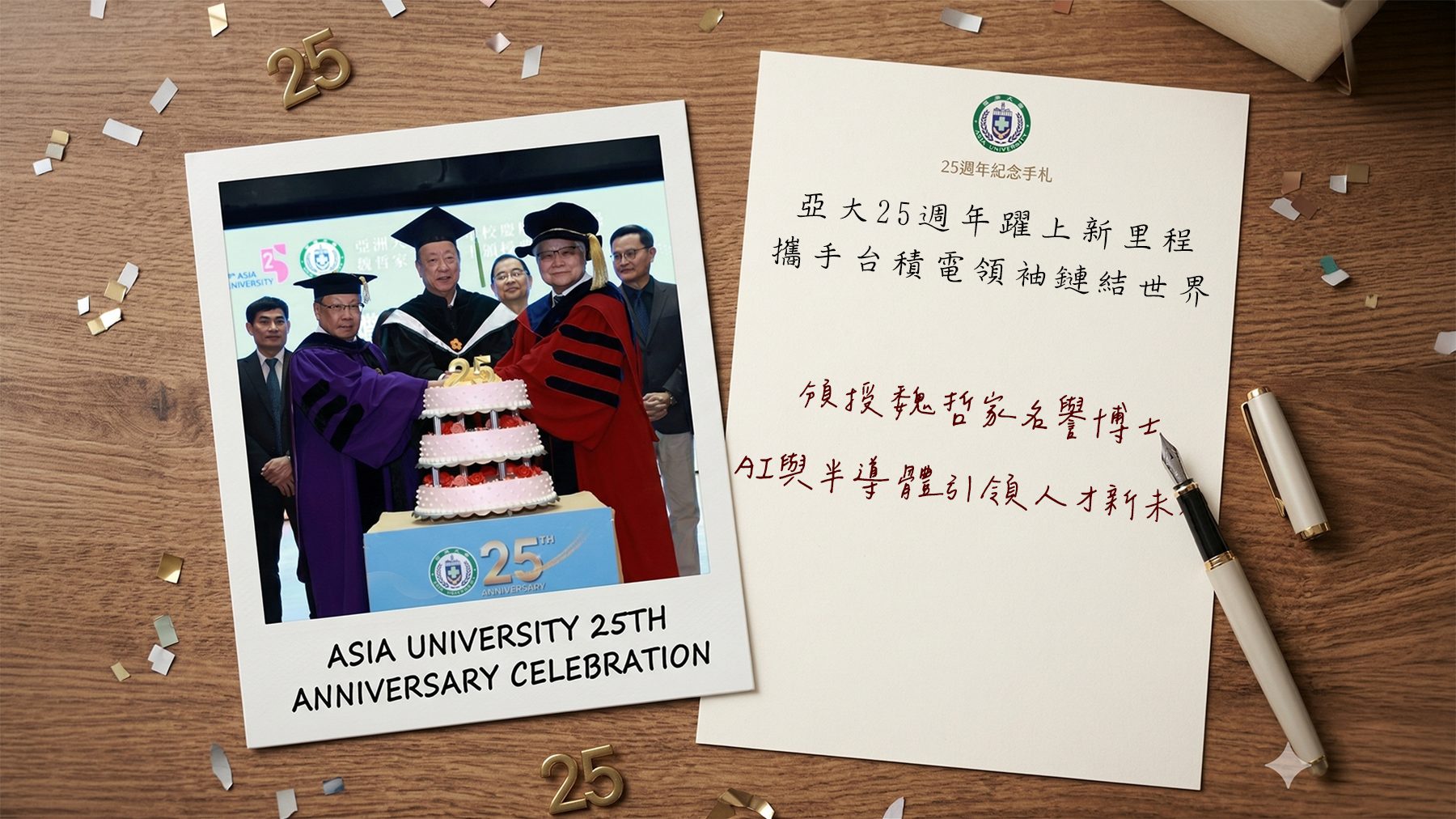 亞大25週年躍上新里程　攜手台積電領袖鏈結世界